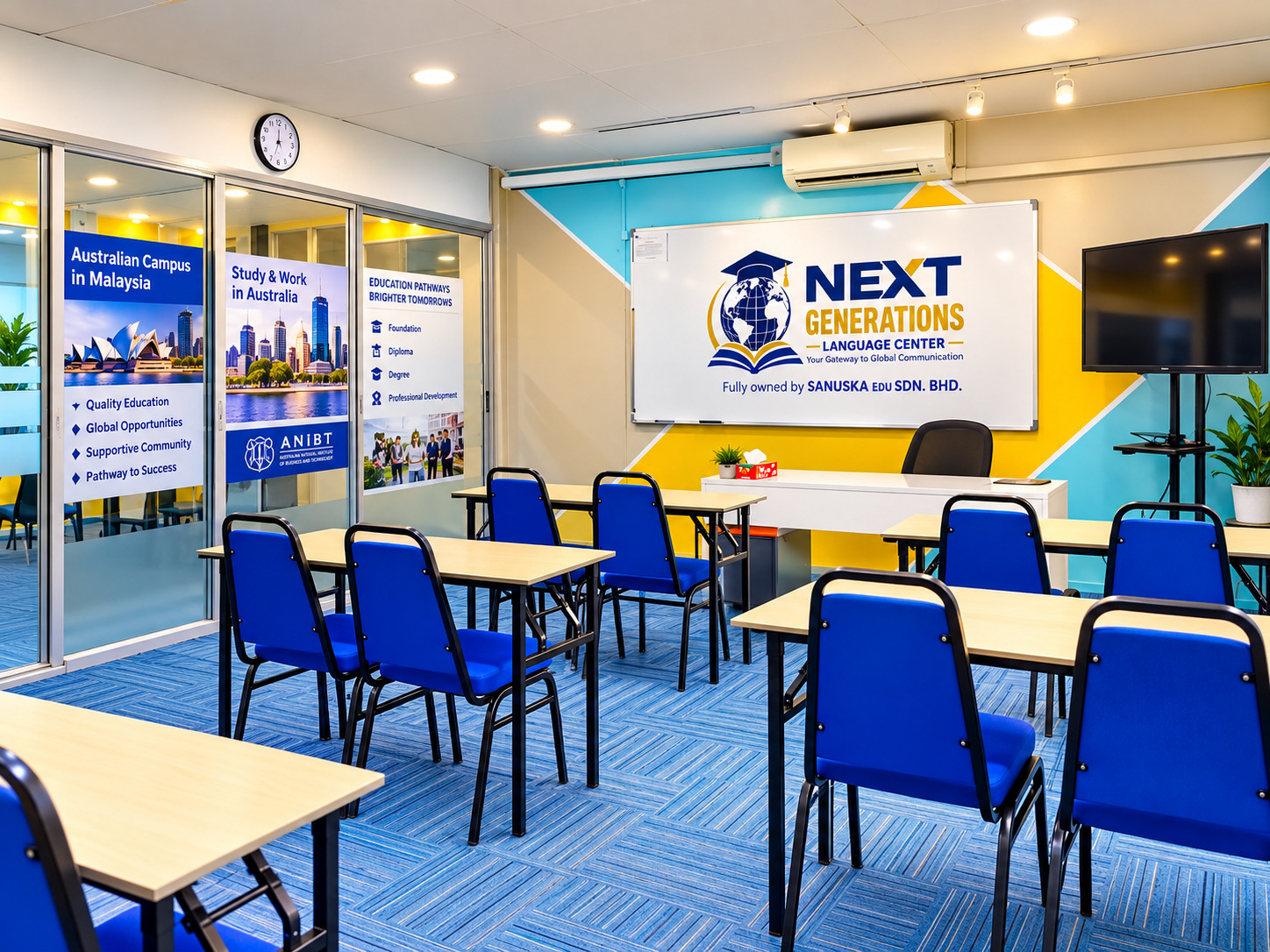 Classroom at the centre