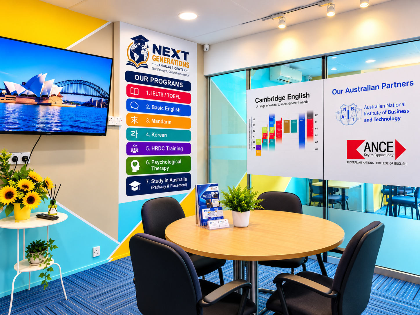 Consultation area at the centre